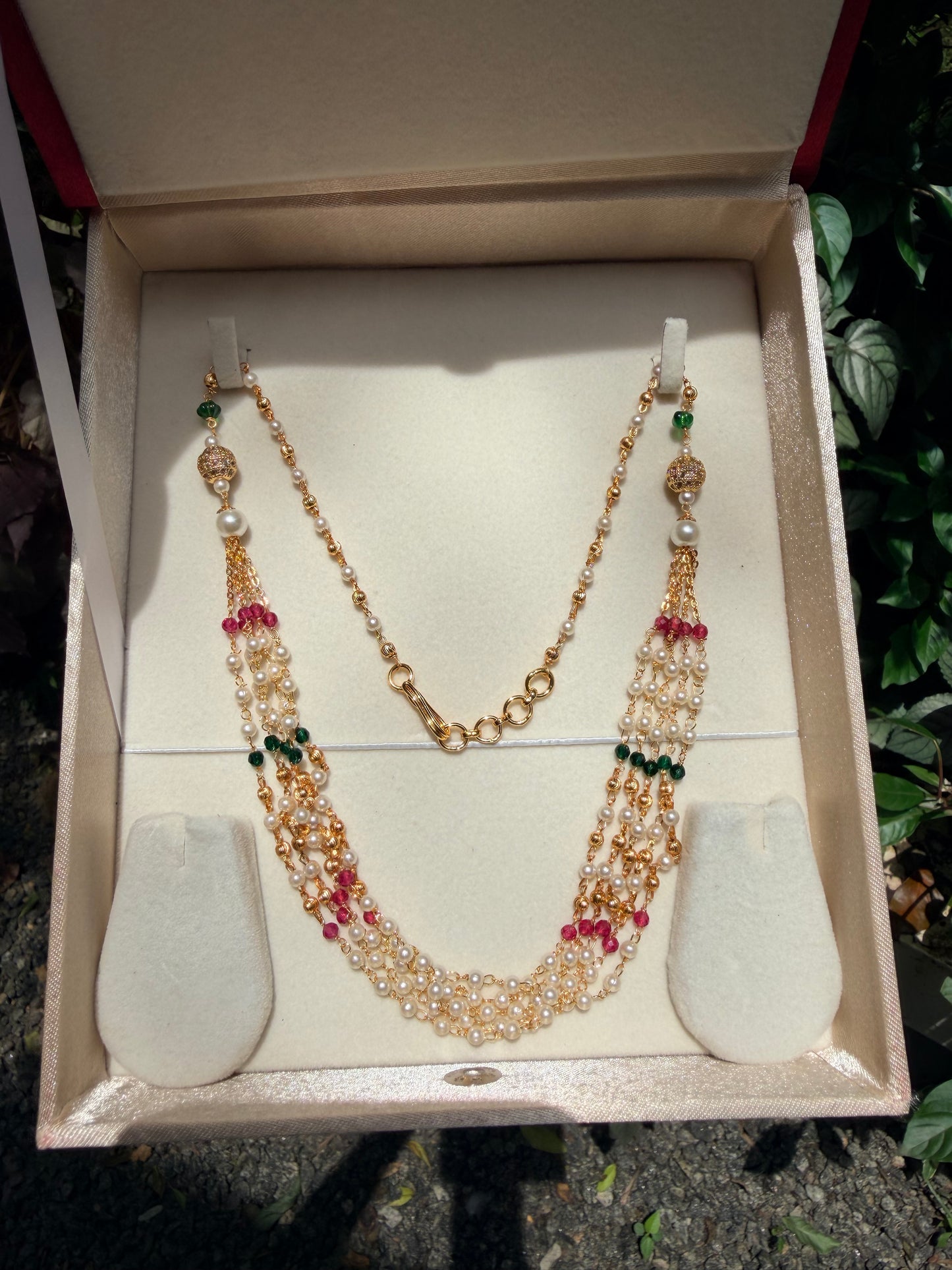 Premium quality pearl layer necklace product code P160