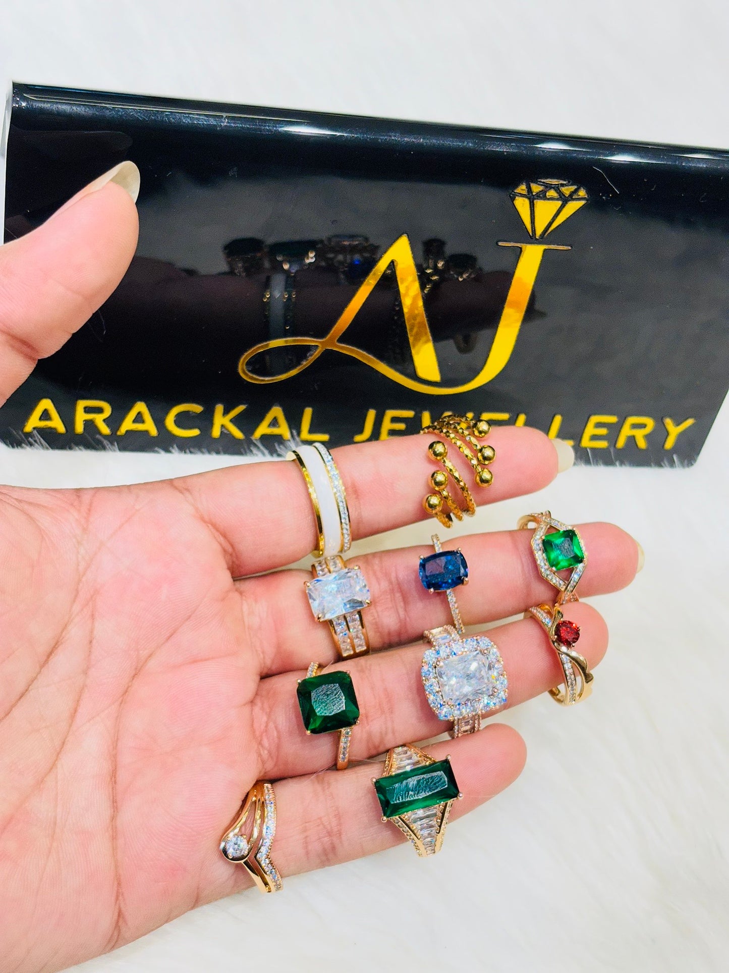 Premium quality anti tarnish imported statement rings product code R13