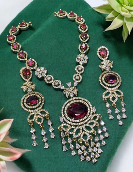 Premium Victorian bridal necklace product code 867