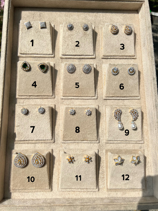 Premium diamond finish studs product code E26