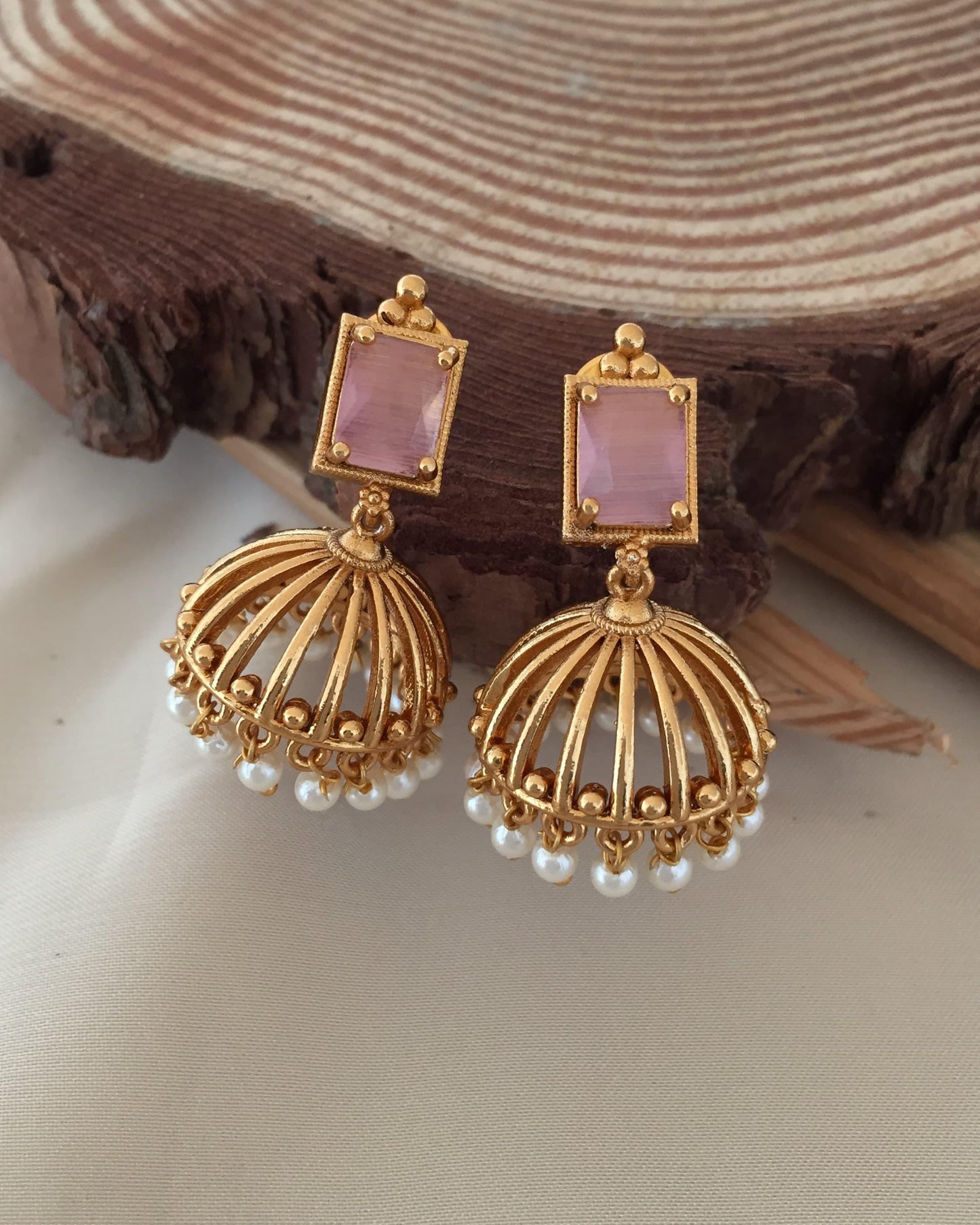 Premium quality stylish delicate pearl hanging jhumka product code E50
