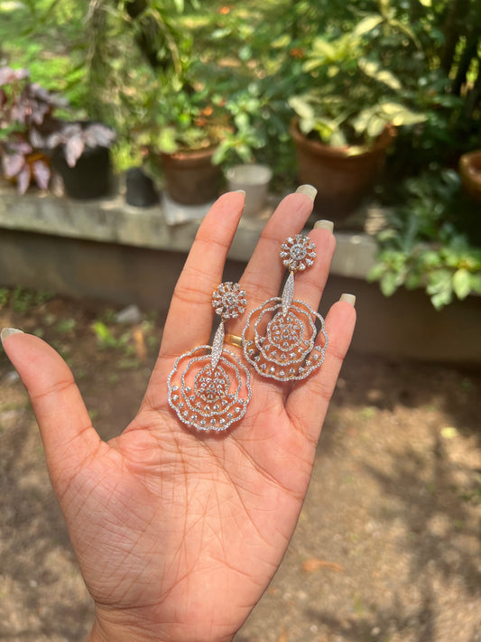 Premium daimond finish earrings product code 134