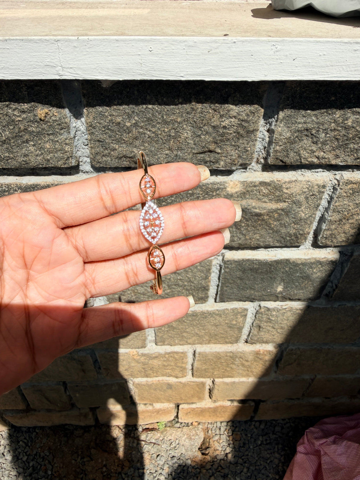 Premium diamond finish party wear openable bracelet product code B245