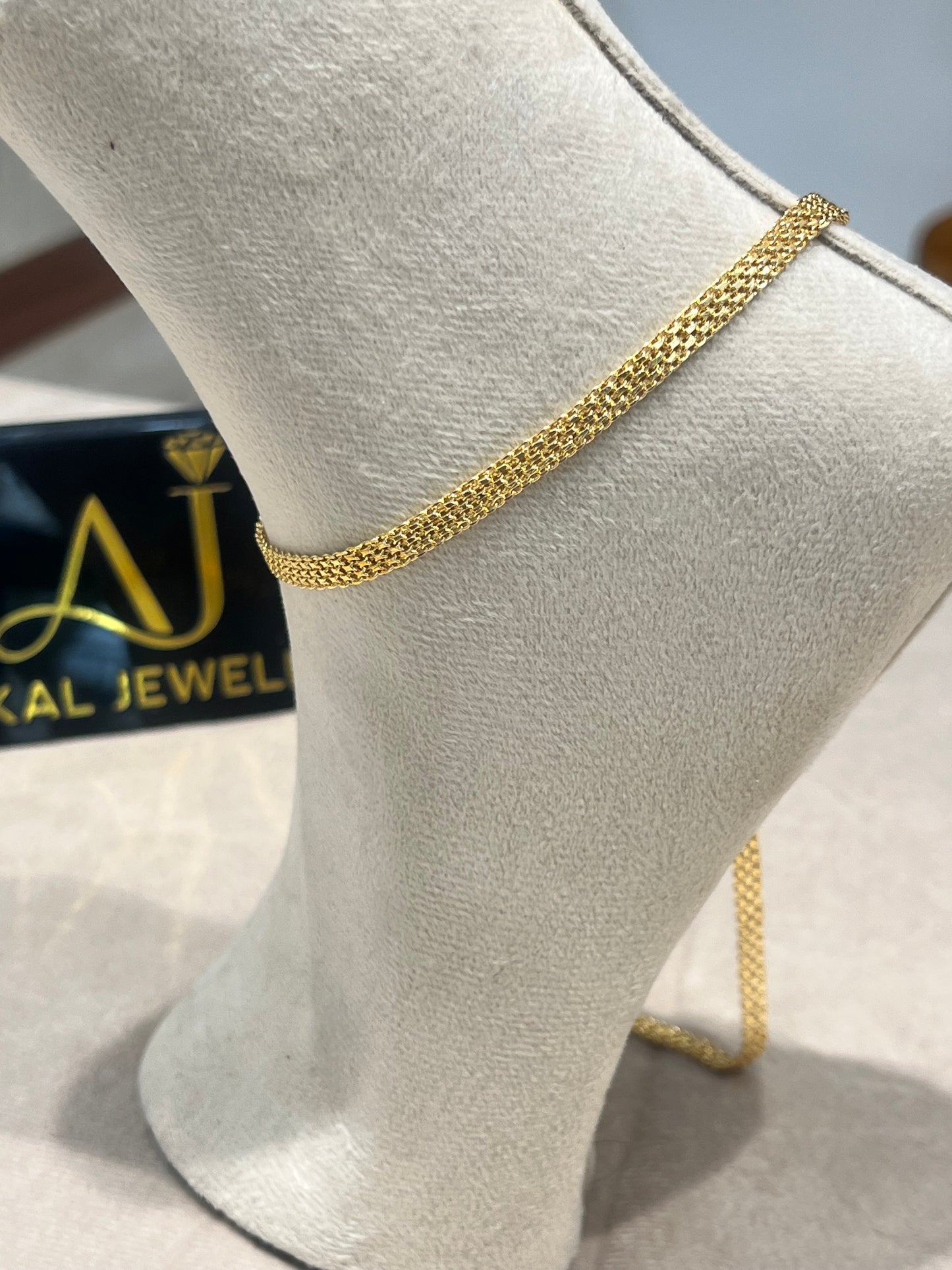 Premium gold plated anklets product code A17