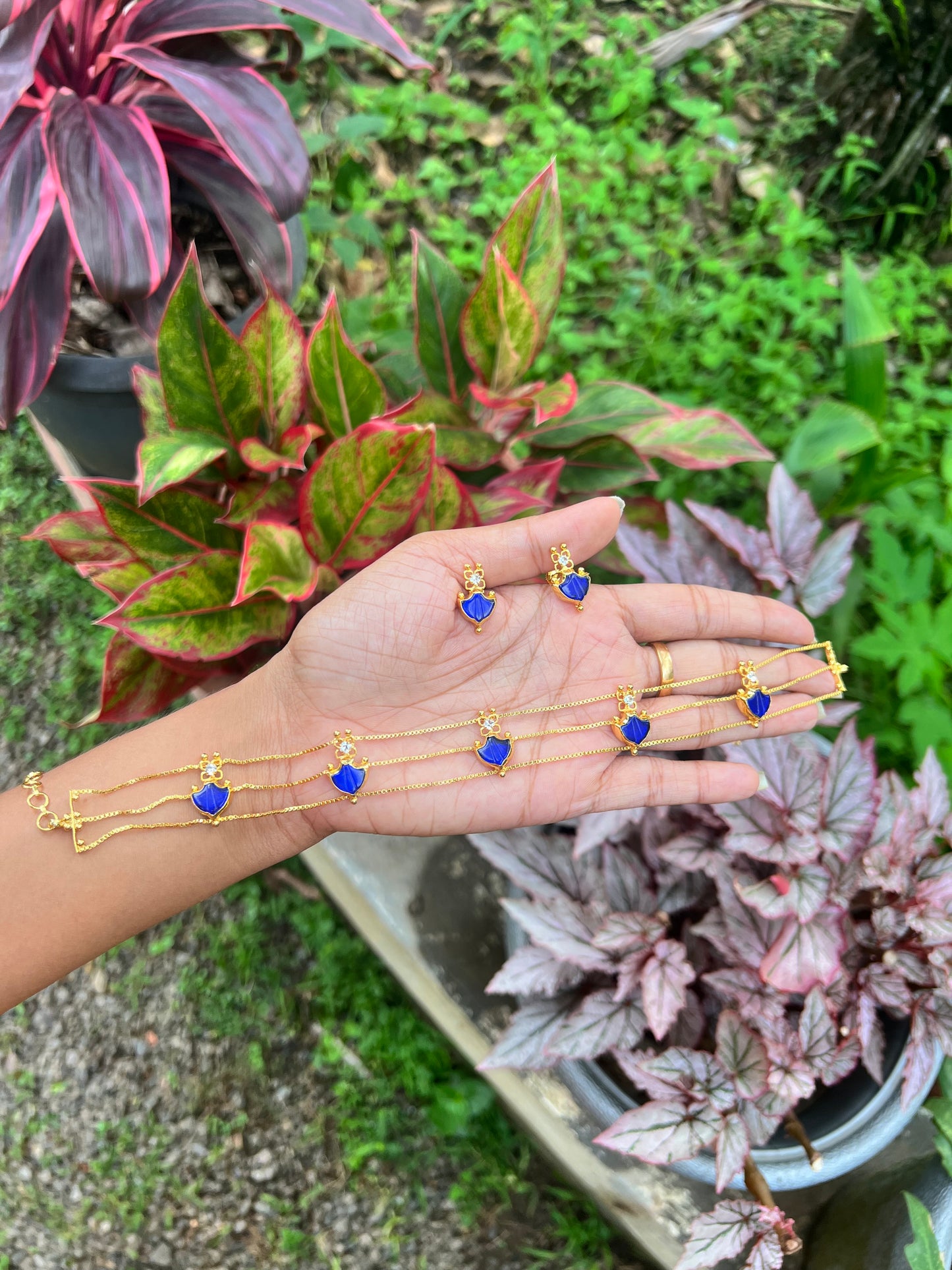 Traditional Palakka 3 layer choker set product code 99