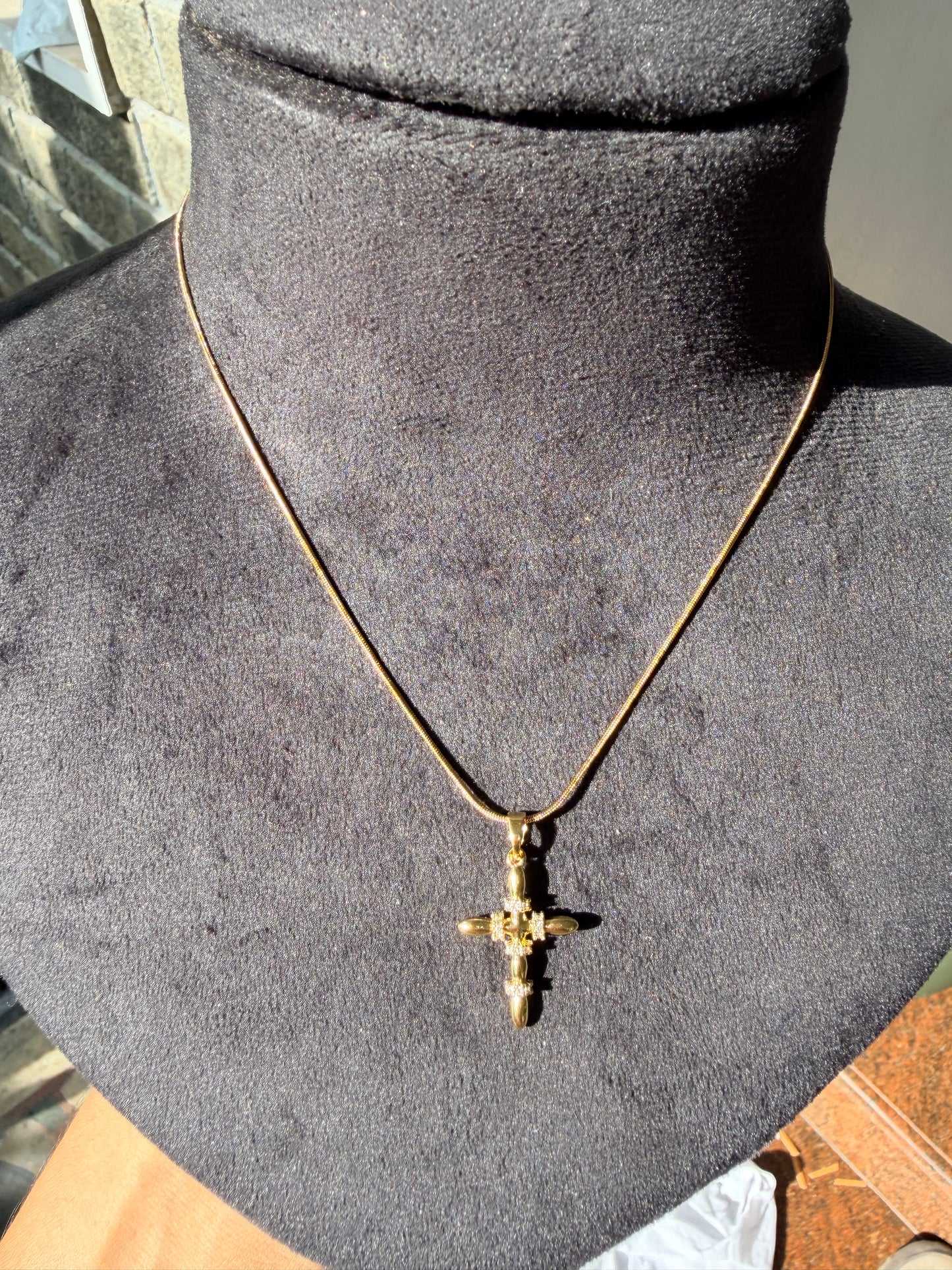 Premium stainless steel cross pendant chain product code G142