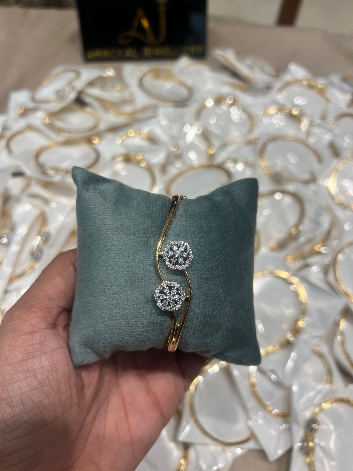 Premium party wear diamond finish openable bracelet product code B15
