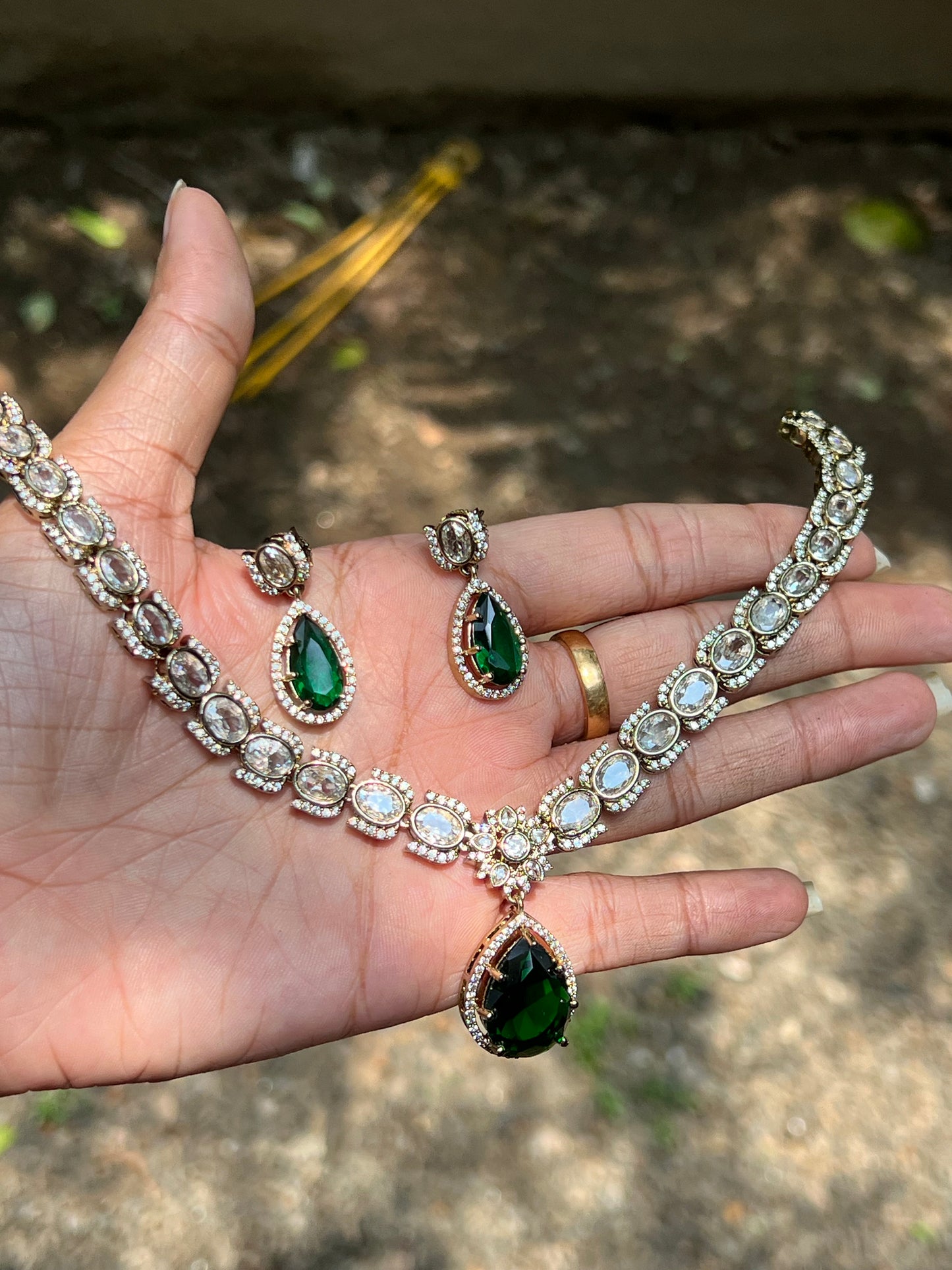 Premium jadau Kundan ad necklace product code 796