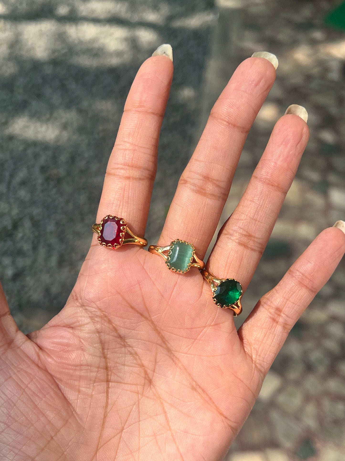 Premium gold plated daily wear Sufi rings product code R22