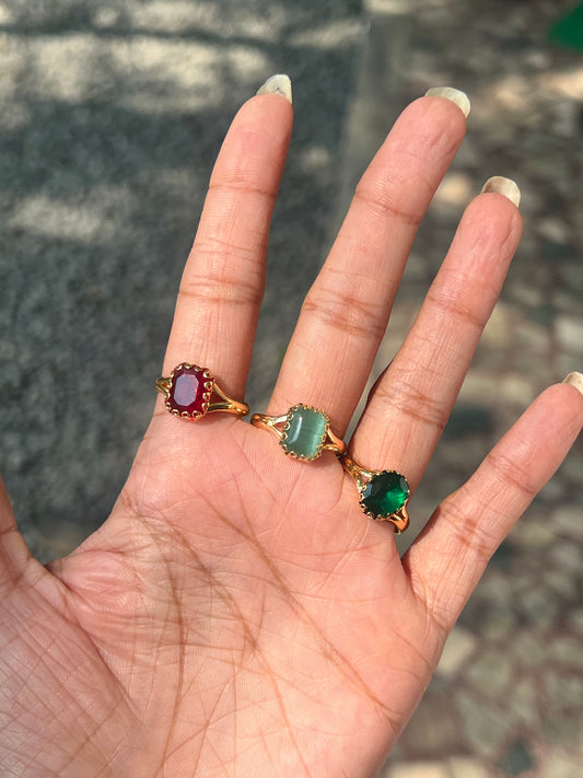 Premium gold plated daily wear Sufi rings product code R22