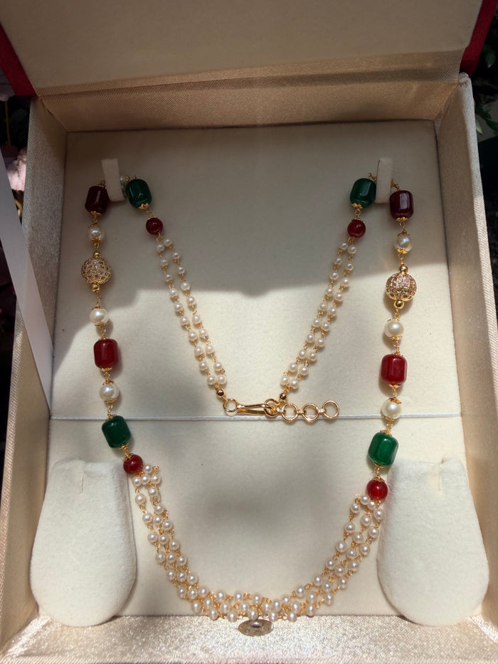 Premium quality pearl layer necklace product code P160
