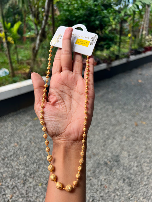 Gold plated ball necklace 6pidi product code 361