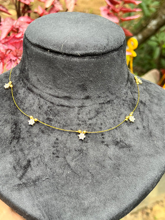 Trending invisible star  necklace product code 1142