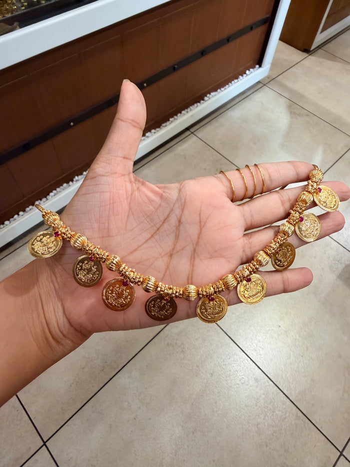 premium gold plated coin necklace product code G113