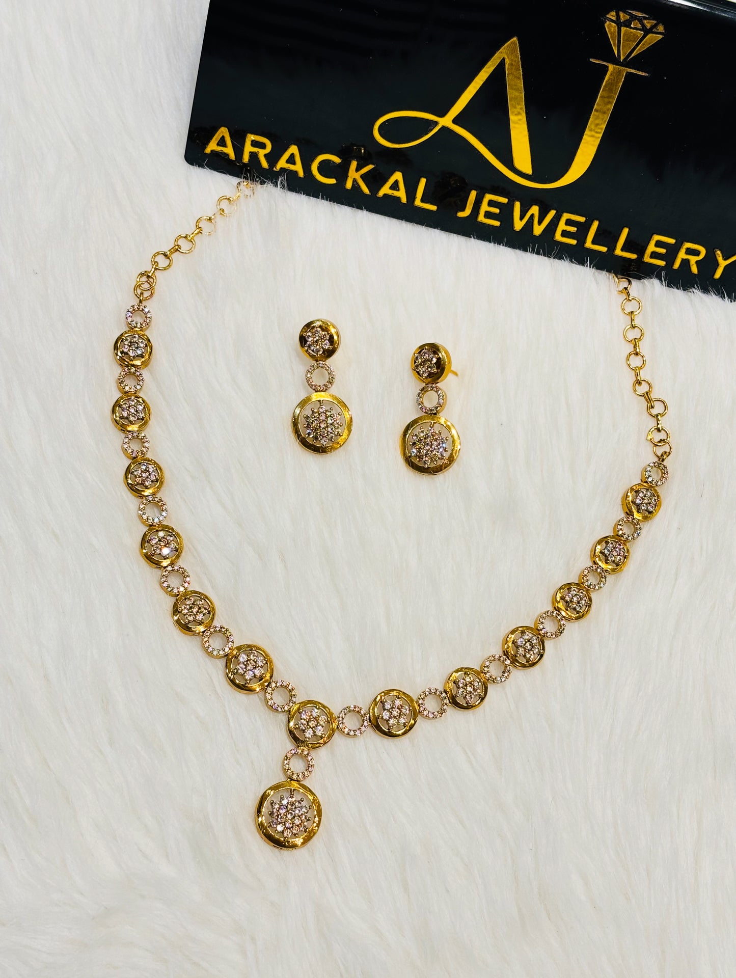 Premium ad gold plated necklace product code N248
