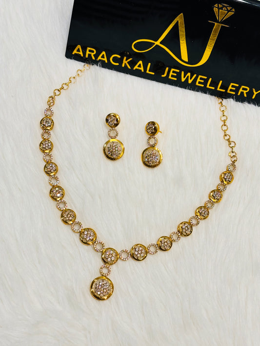 Premium ad gold plated necklace product code N248