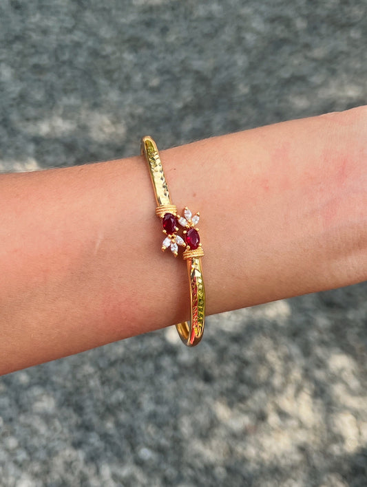 New gold plated twisted openable bracelet 2.6 product code B70