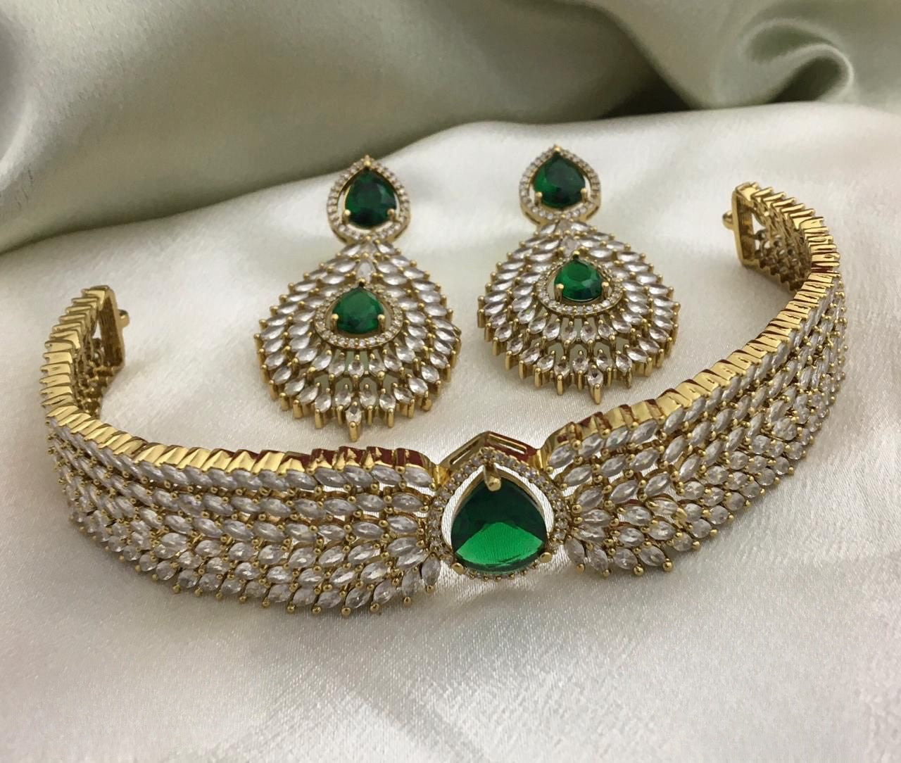 Premium trending bridal ad choker set product code 660