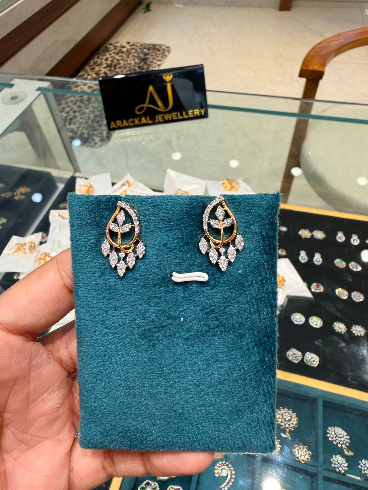 Premium diamond finish Party wear earring product code E239
