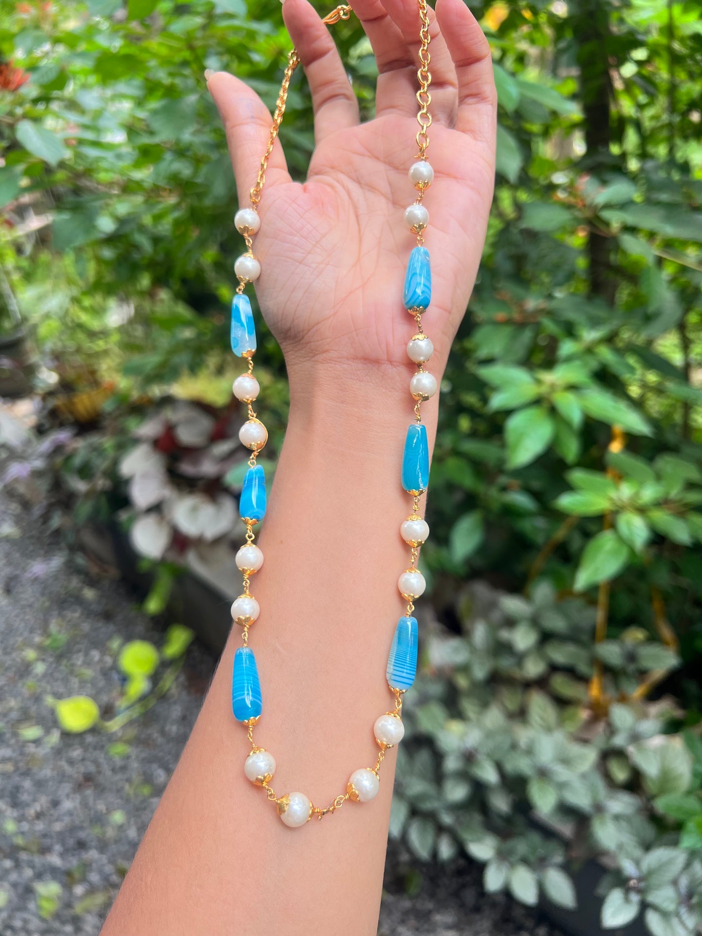Premium gold plated premium beads long Mala product code G93
