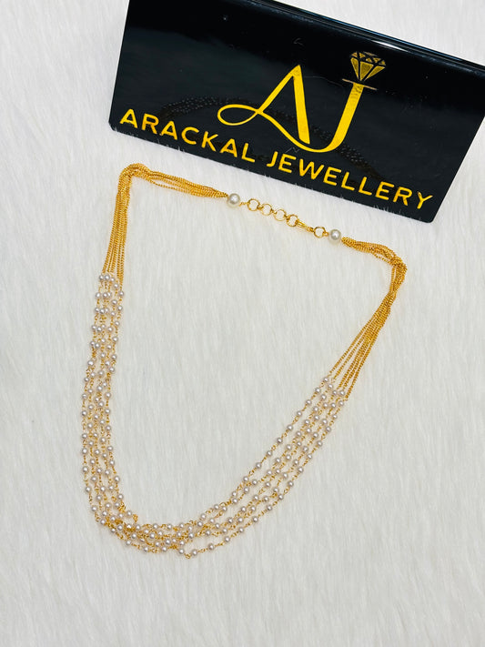 Premium 5layer pearl necklace (6pidi)product code N284