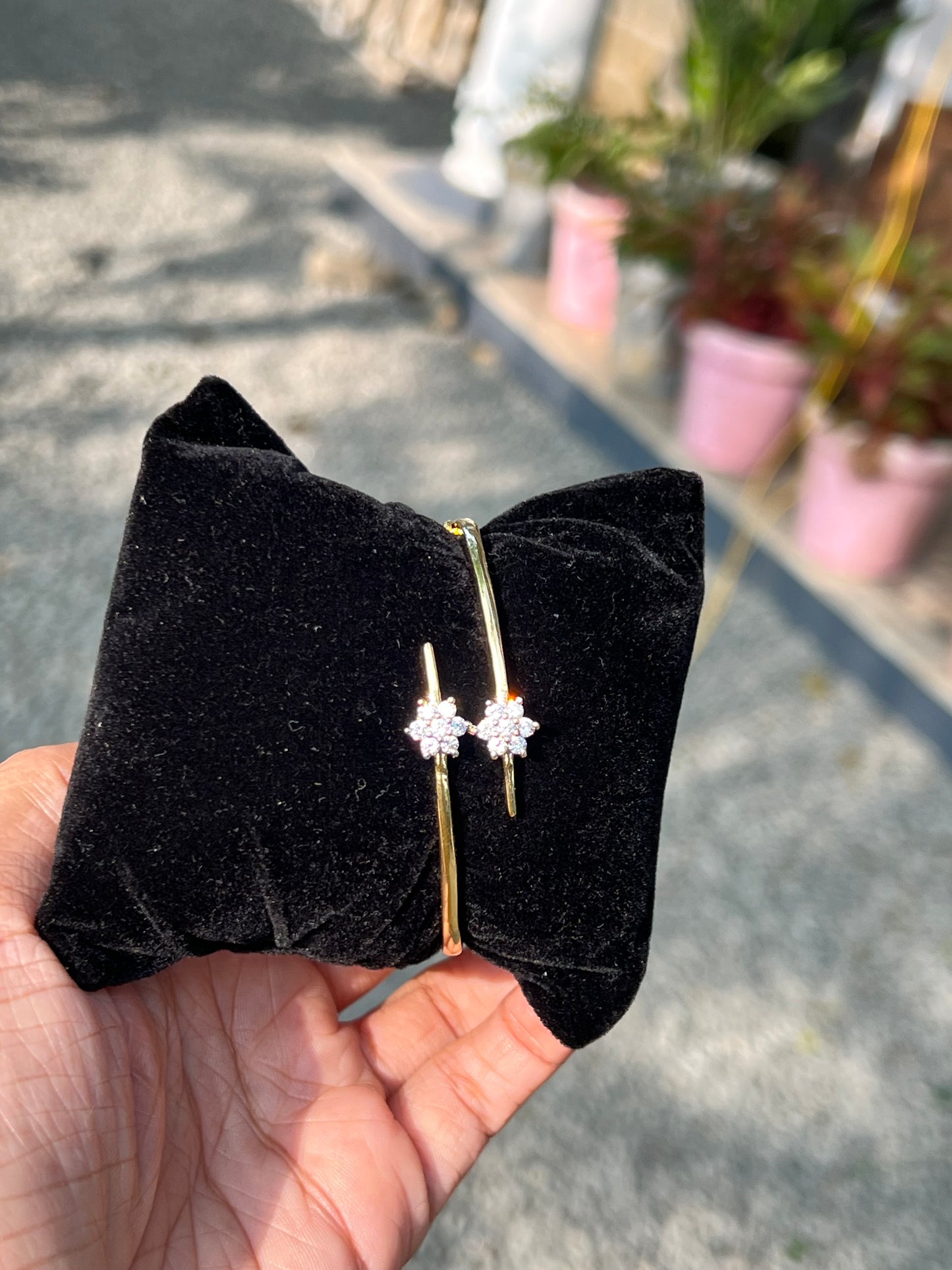 Premium quality micro gold plated twotone diamond replica bracelet product code B97