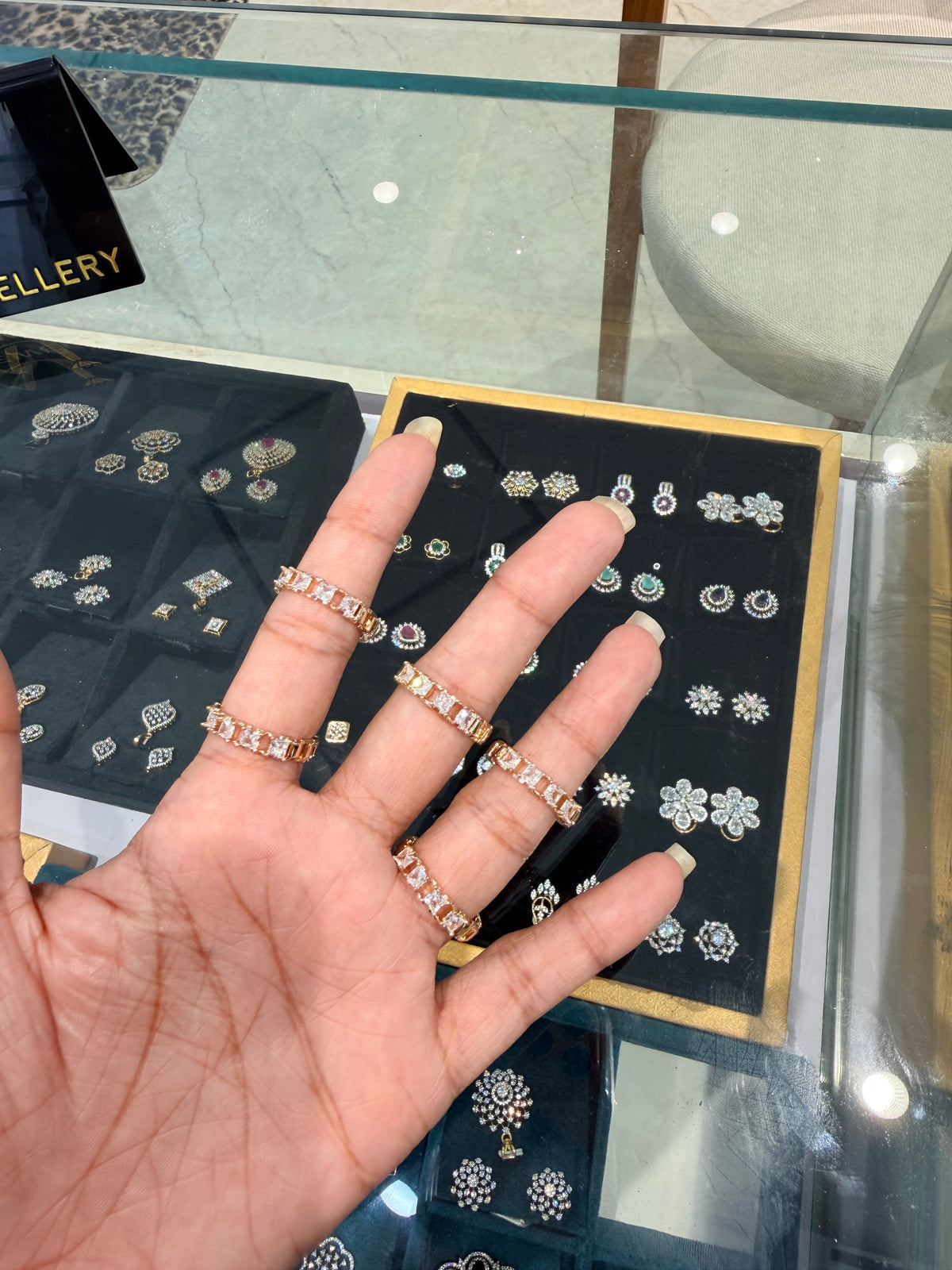 Premium anti tarnish adjustable rings product code R75