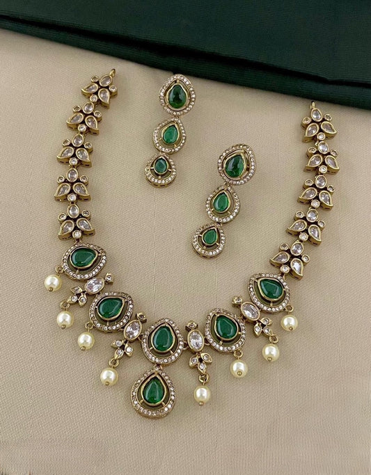 Premium elegant jadau Kundan necklace product code 600