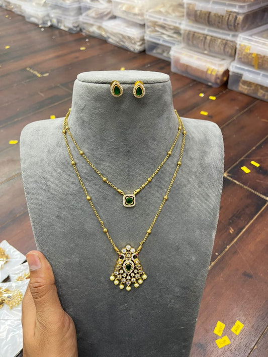 Premium ad 2 layer necklace product code 839