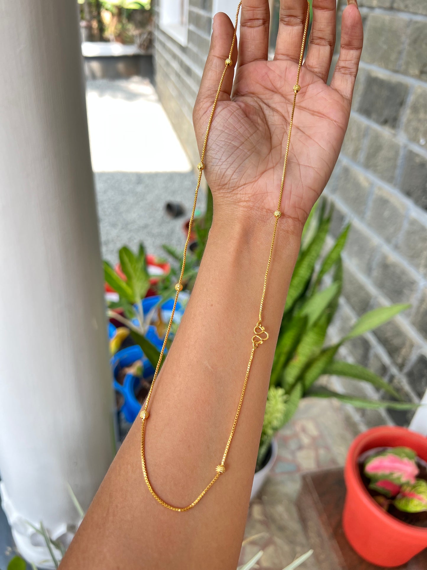 Premium gold plated 8pidi (24inch)chain product code Chain02