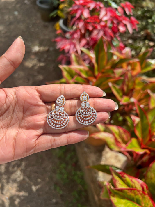 Premium trending daimond replica earrings product code E43