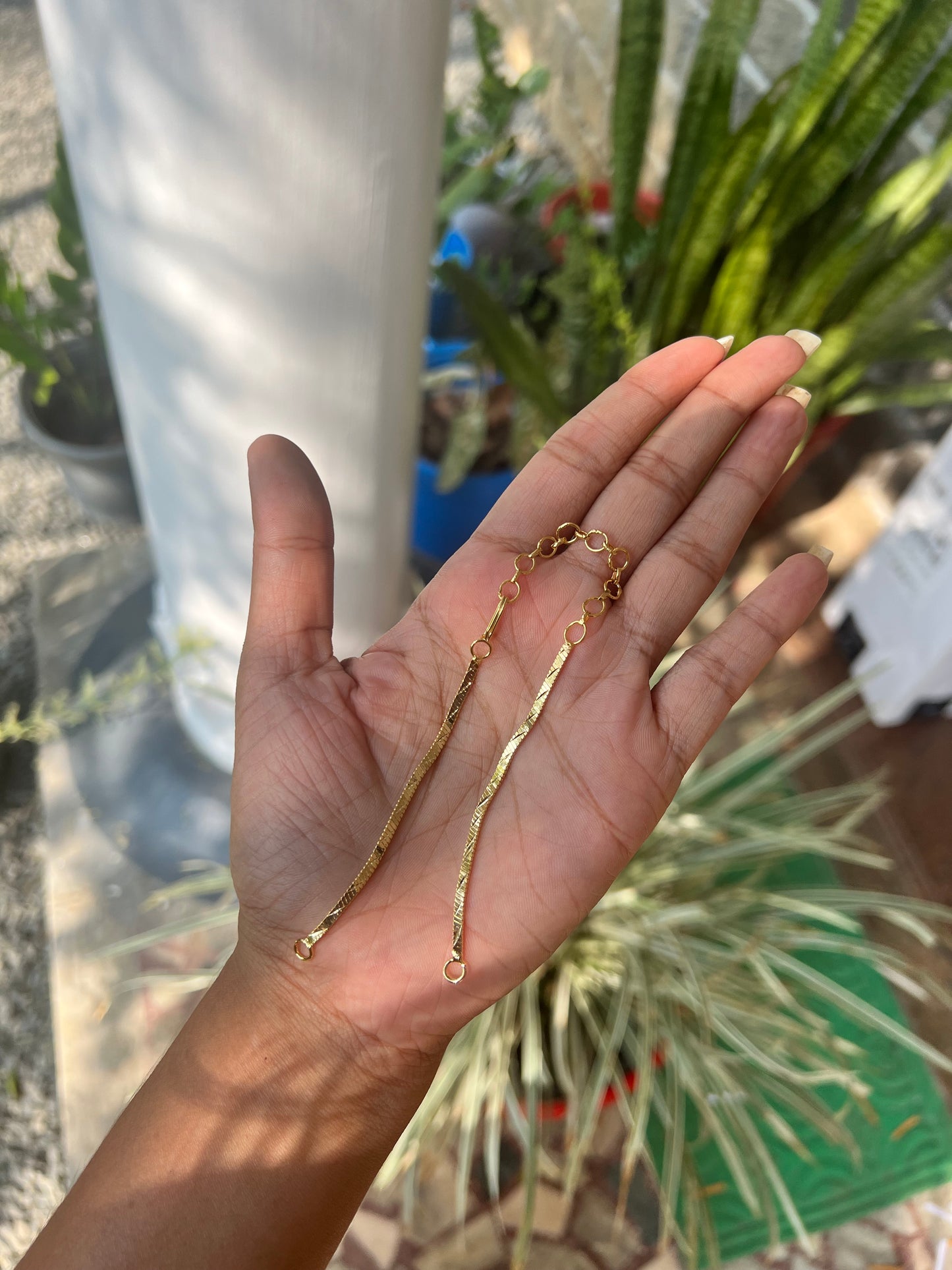 Back chain gold plated