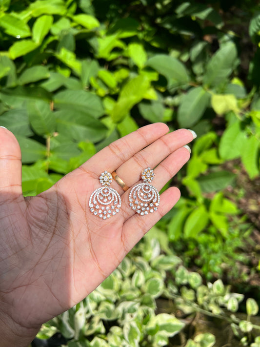 Premium diamond finish earrings product code E13
