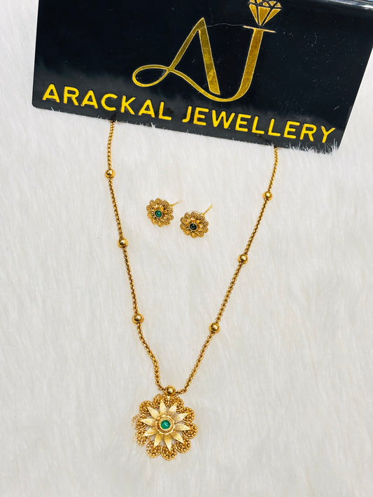 Premium quality flower pattern long necklace product code N310