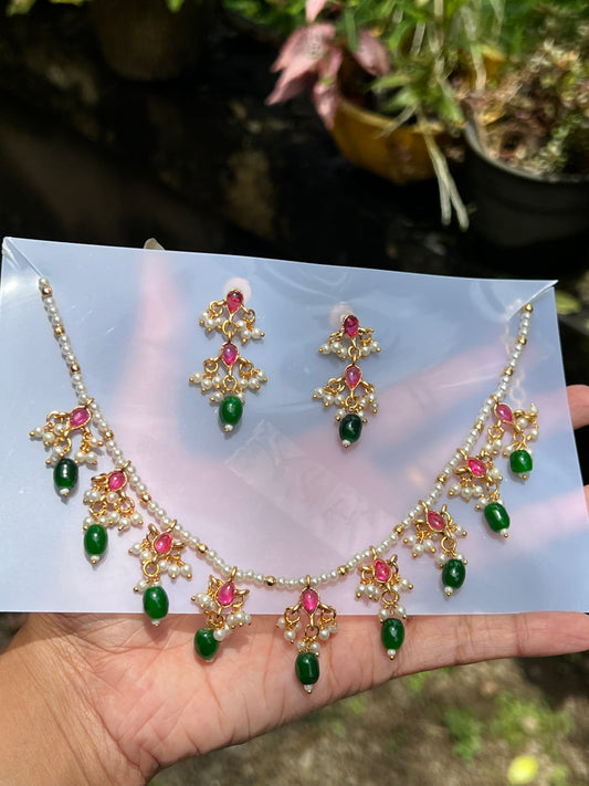 Trending handmade kemp pearl necklace product code N165