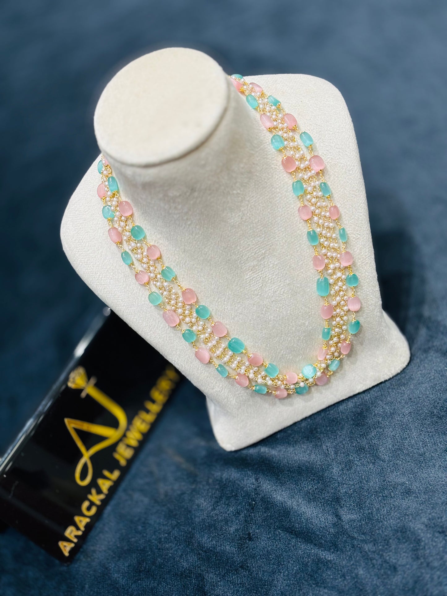 Premium trending pearls layered necklace product code N389