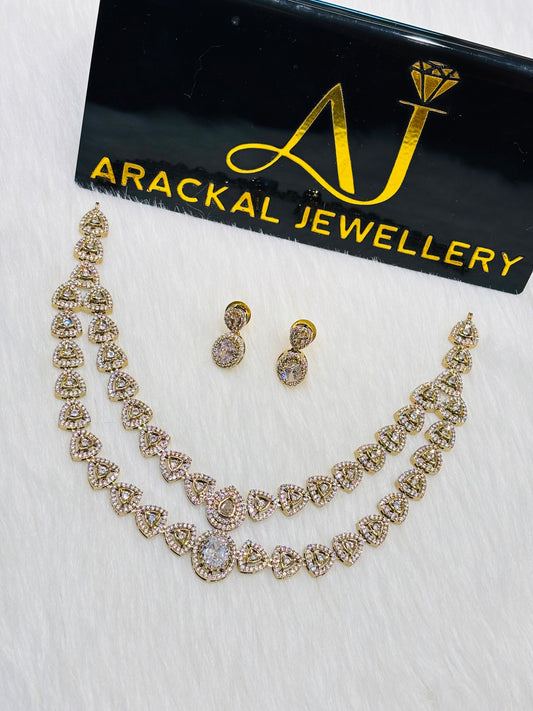 Premium quality Victorian polish ad 2 layer necklace product code N269