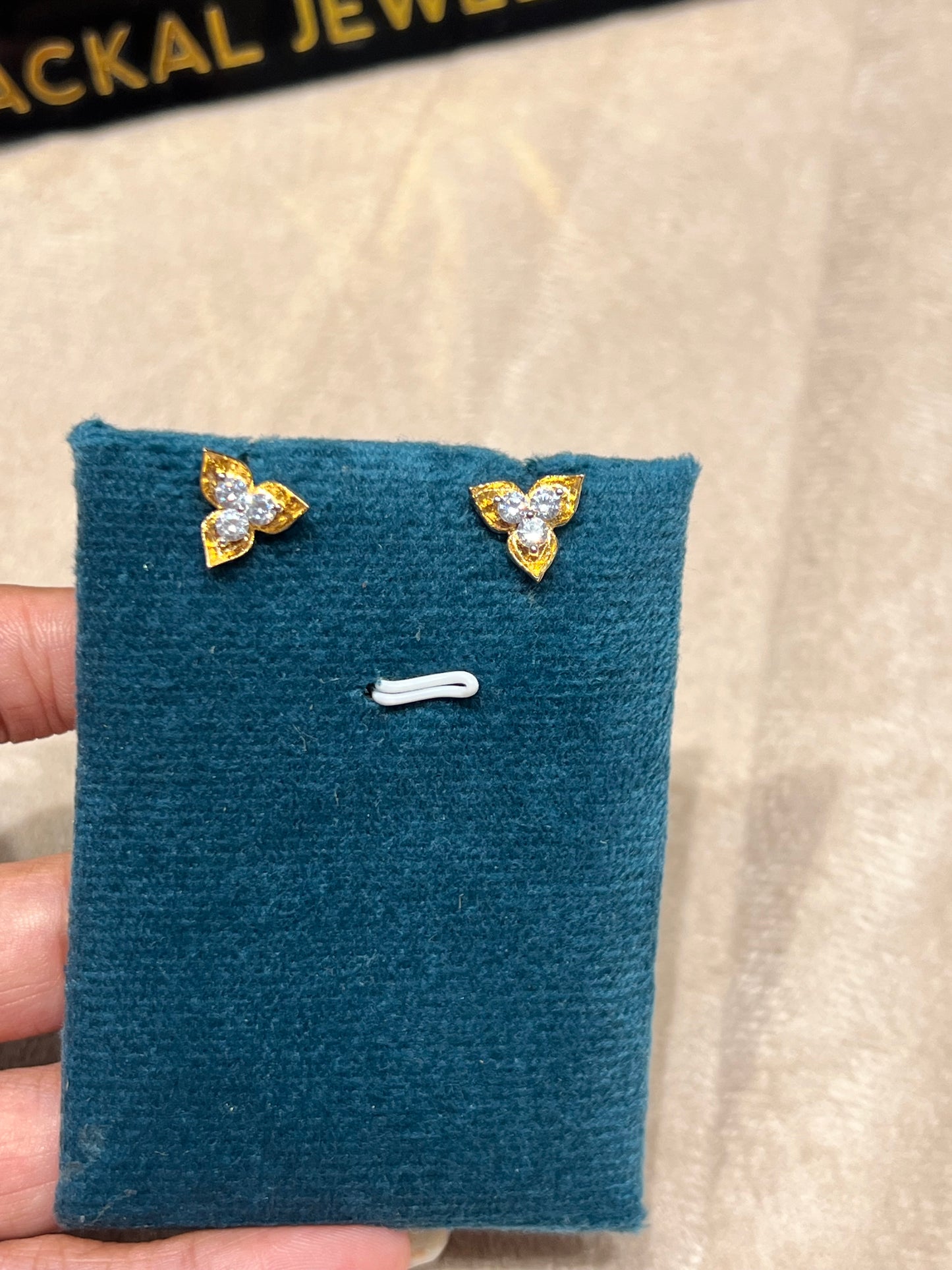 Premium diamond finish party wear stud product code E189
