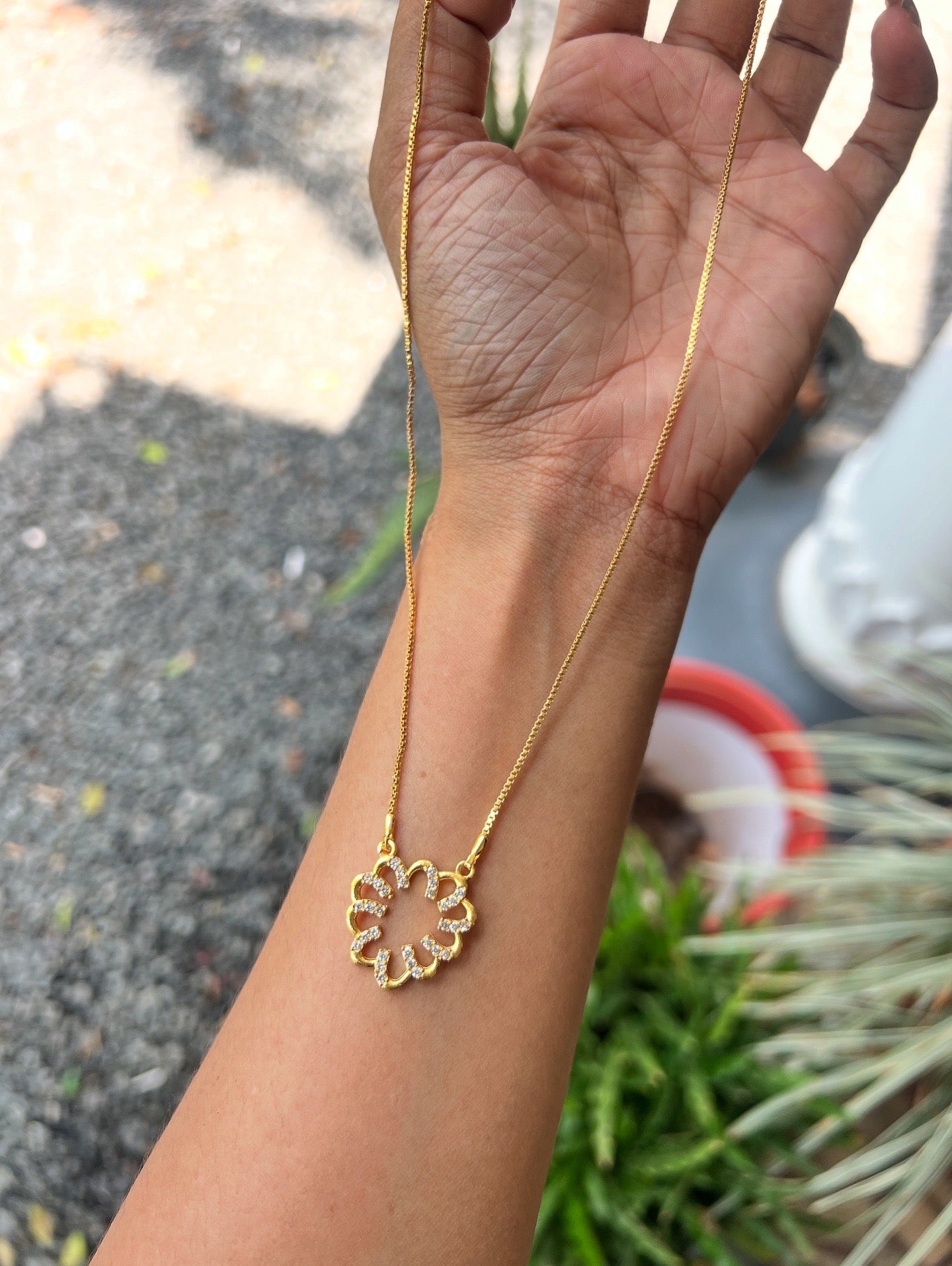 Premium gold plated daily use pendant chain product code G48