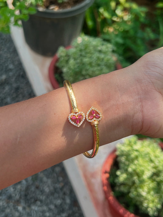 New gold plated twisted openable bangle product code B75