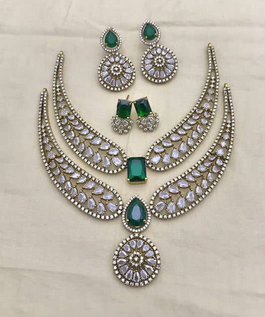 Premium angel wings ad necklace combo 2 set