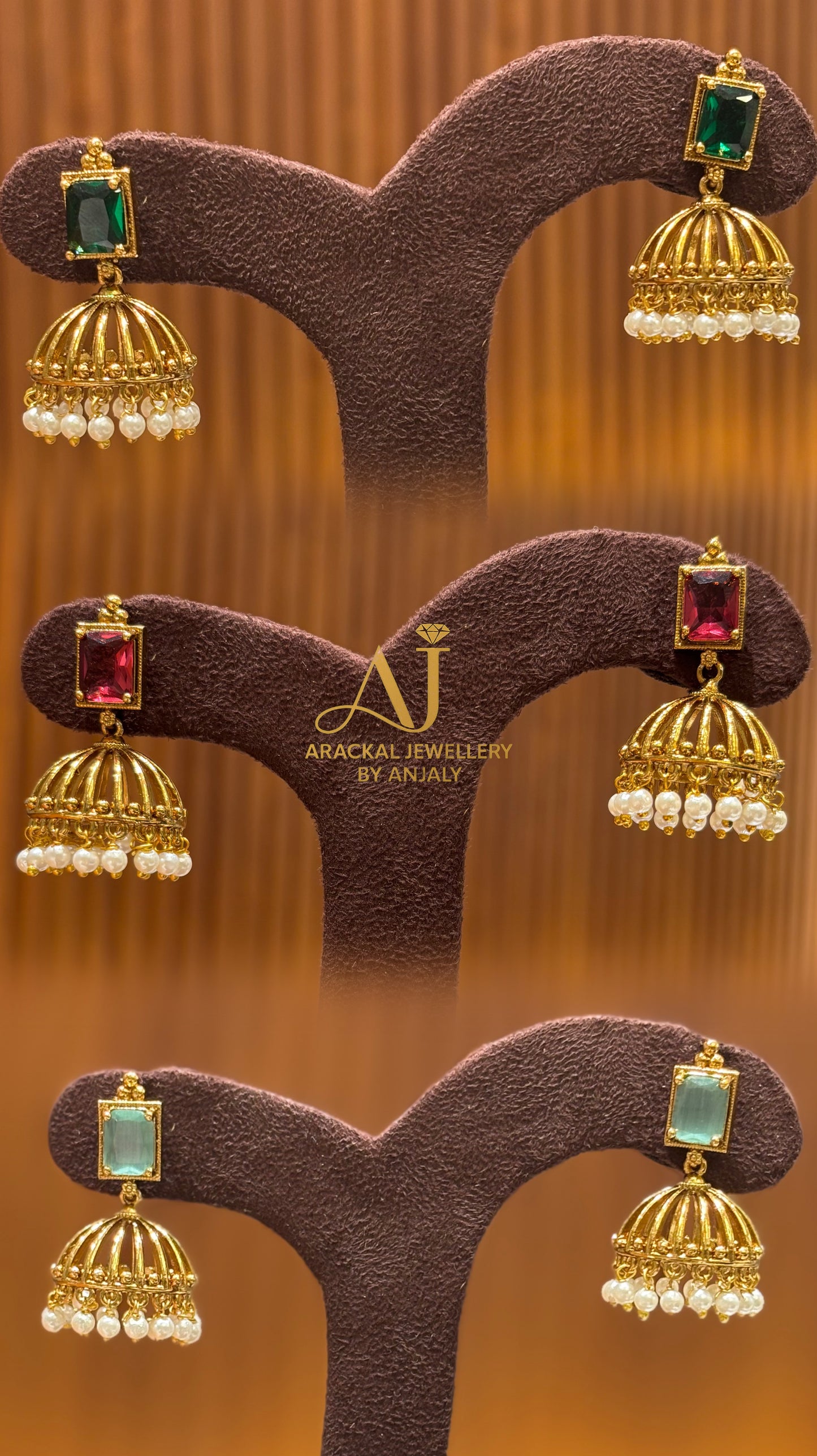 Premium quality stylish delicate pearl hanging jhumka product code E50