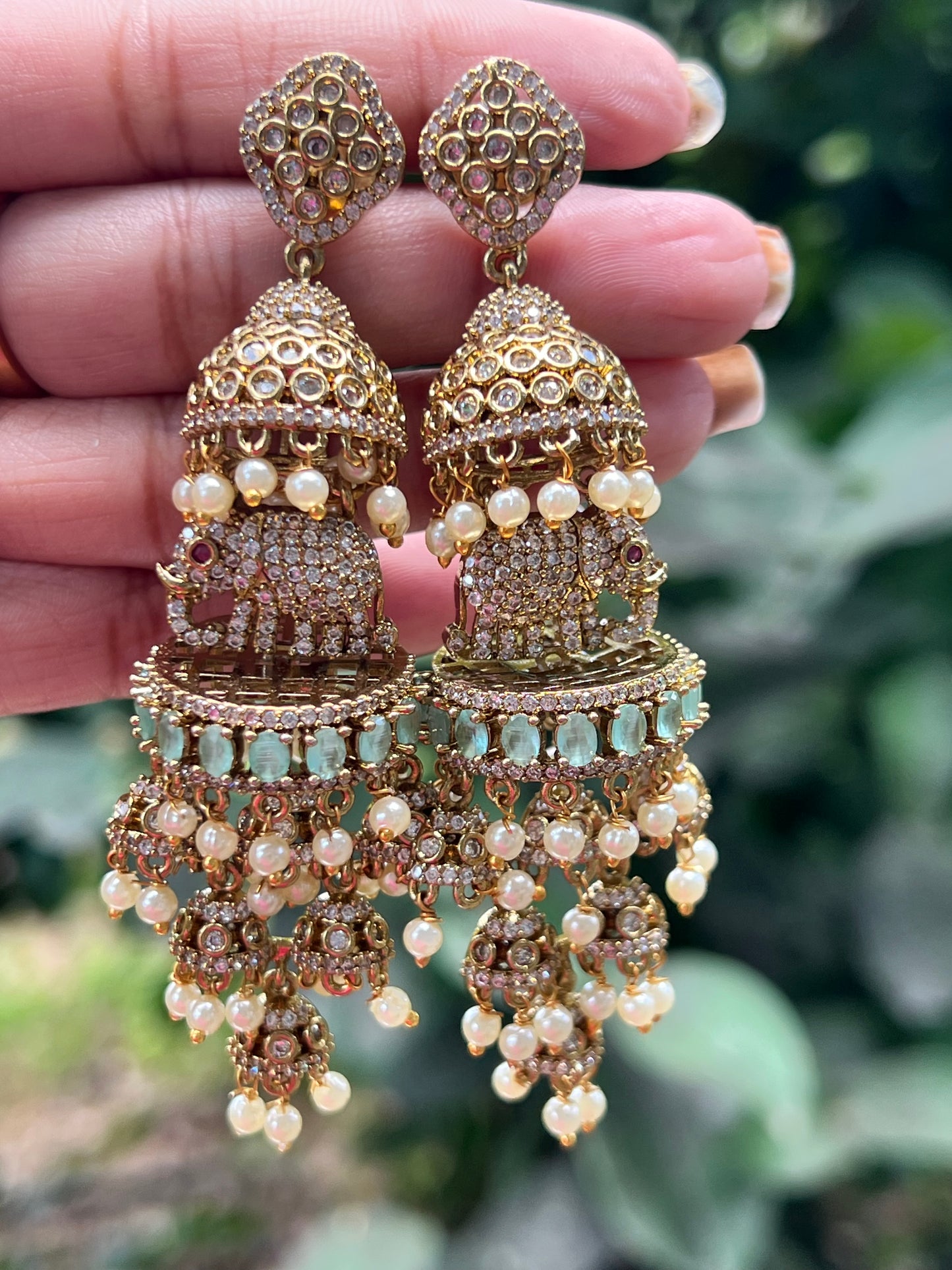 Premium statment ad big jhumka product code E74