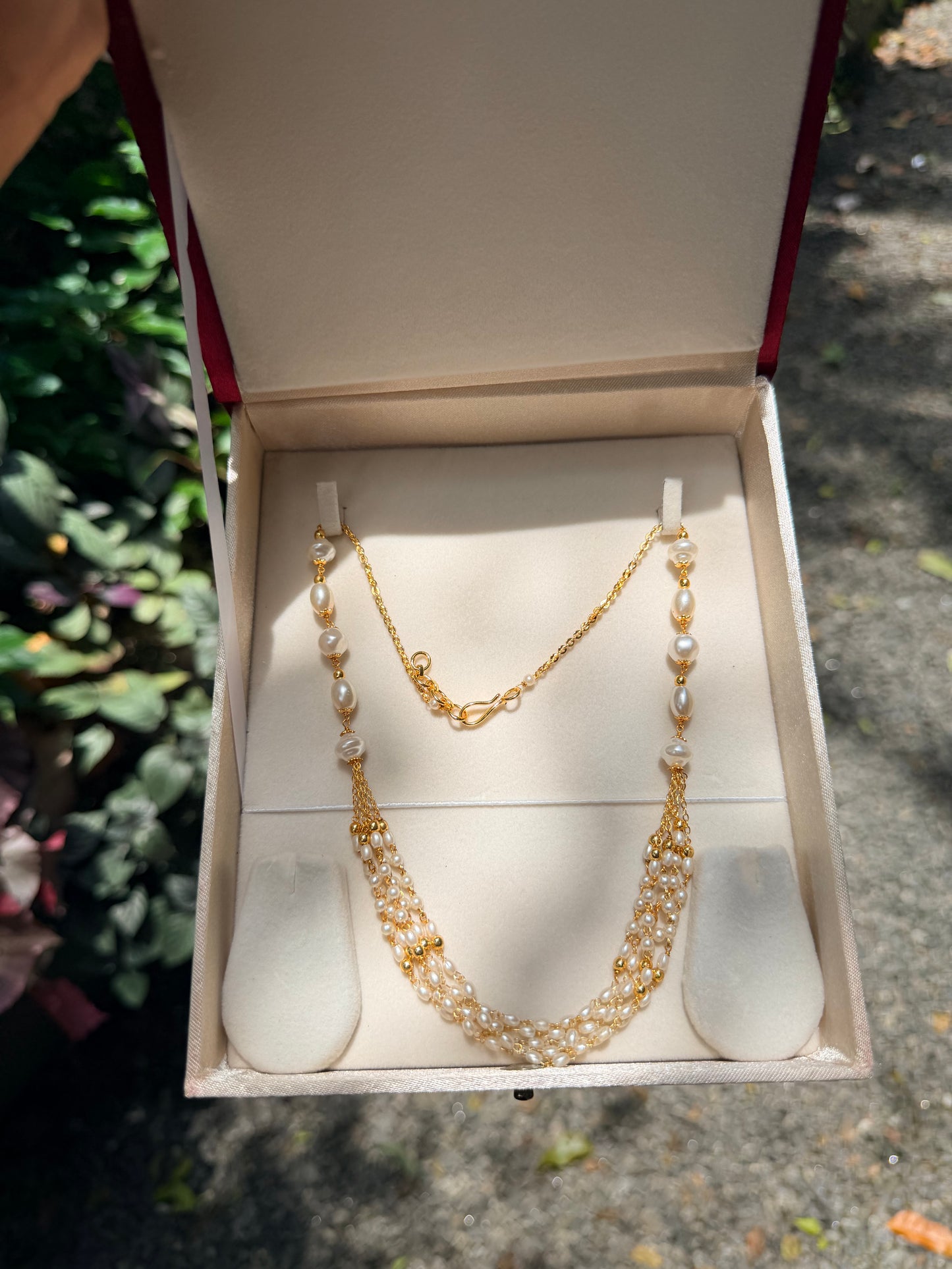 Premium quality pearl layer necklace product code P160