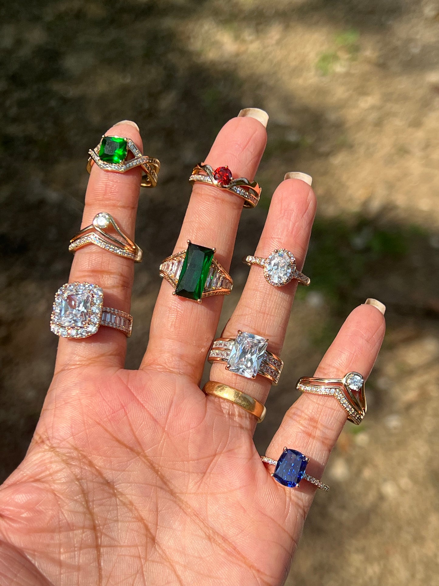 Premium quality anti tarnish imported statement rings product code R13