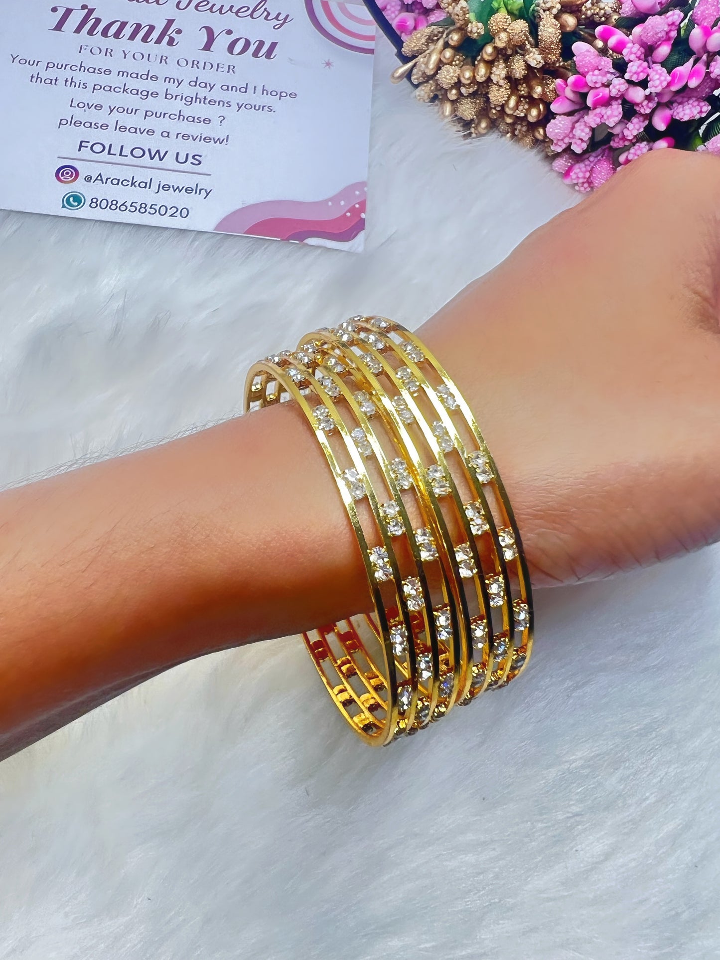 Ad gold plated bangle