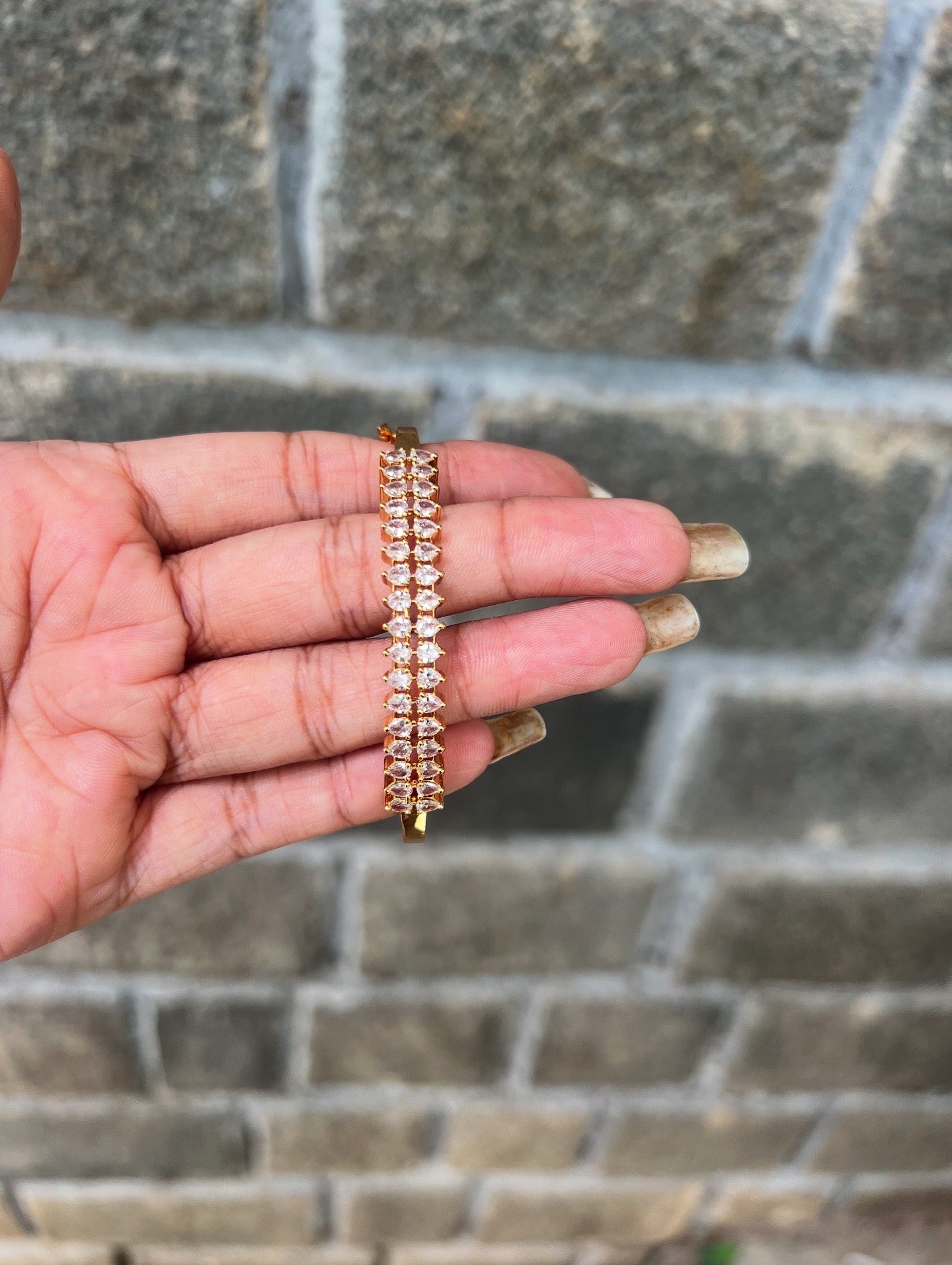 Premium gold plated openable bracelet 2.4 product code G63