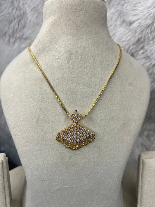 Premium gold plated ad pendant chain set product code N111