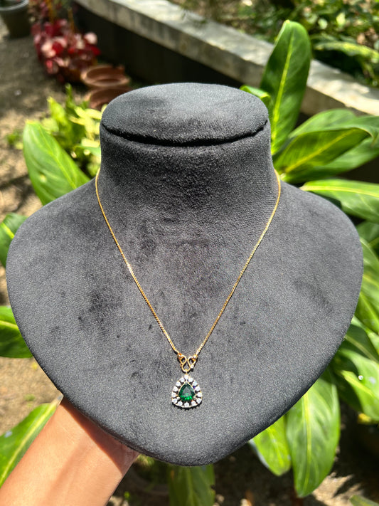 Premium daimond finish pendant chain set product code N228