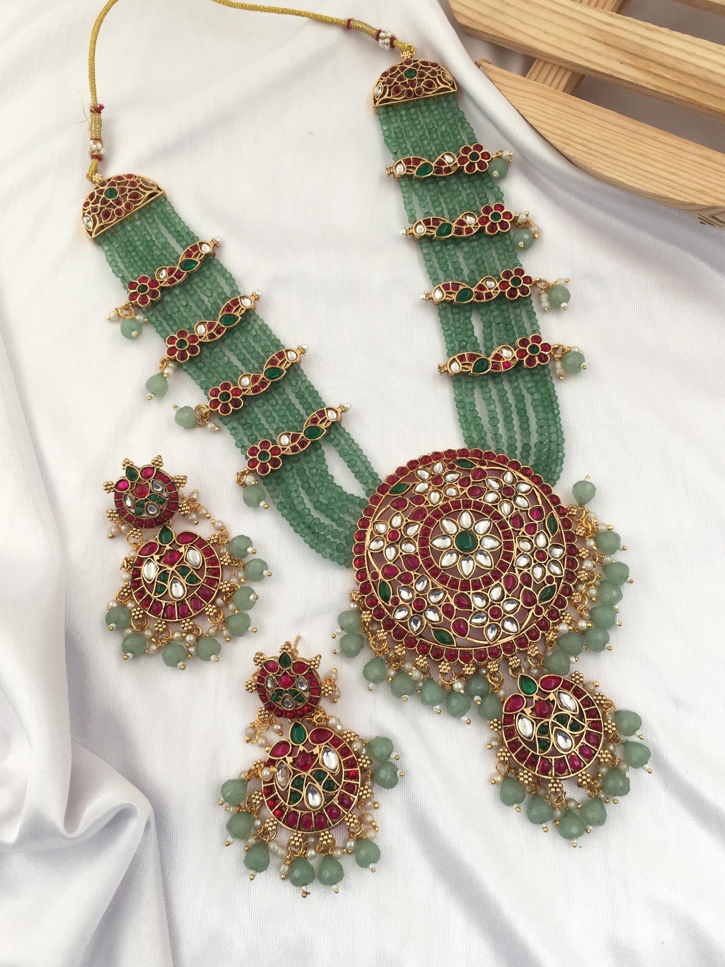 Premium trending long beads no idol haram set product code N370